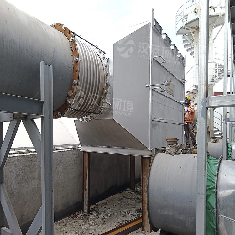 萬純熱解氣發電機組尾氣凈化工程