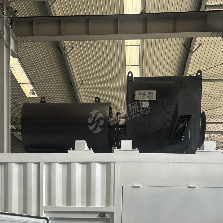 萬純柴油機(jī)組尾氣凈化器及消音器出口埃塞俄比亞